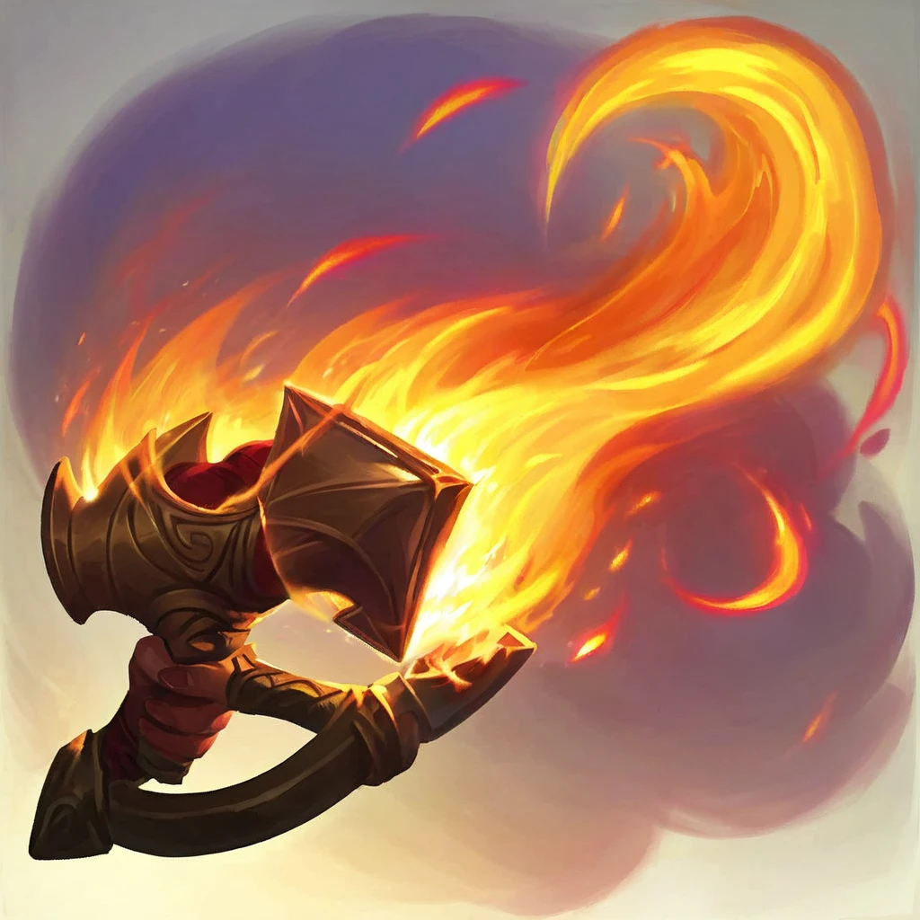 I want a character icon, mastering the Fire elements