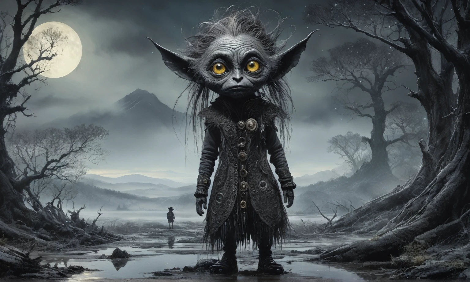 graphite old witch a shapeshifter, reptillian, scaleborn,ashes after the battle,battlefield,winter,intricate landscape,a shapeshifter, reptillian, scaleborn,slate grey atmosphere,glare eyes,film grain,dramatic light,woods,luminous eyes,extremely detailed,  landscape,masterpiece,intricate details,faded,eyes extremely detailed, high detailed eyes,16k resolution,RAW, Nikon Z9,full-body-shot,Vview from height,full body length shot,vampire,native african,lovely face,jealous,another world,ring of truth,French Braid with a Twist,4k resolution,RAW, Nikon Z9,by jimmy chin,view from height,babygirl 10 yo,pretty face,eyebrow up,full body shot,ominous landscape,glate gray atmosphere,by art Simon Stalenhag,Nicola Samori,(((Wangechi Mutu))),prime colors,Lisa Frank,urban,extremely detailed, [night],masterpiece,intricate details,fade,brazilia,niobium lather, Ecuador