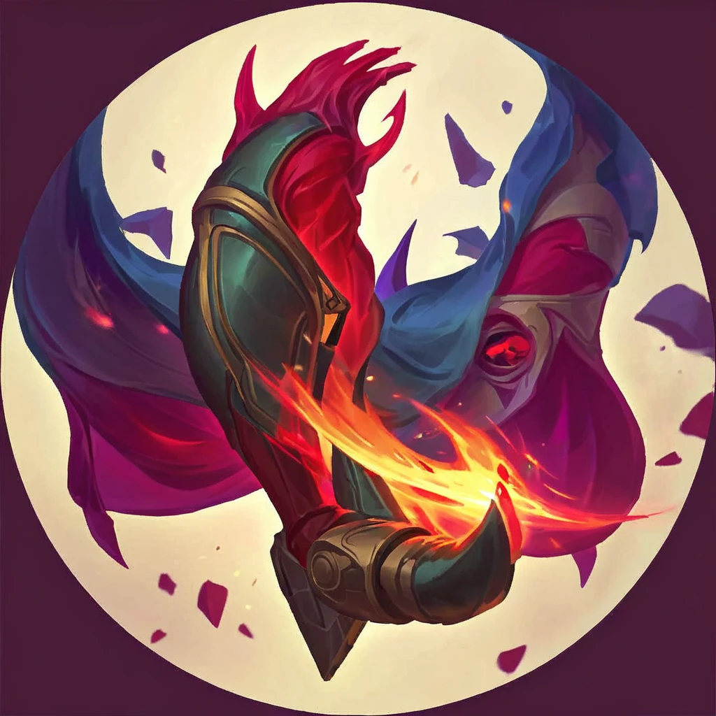 I want an icon of a character with a severed non-vital limb
