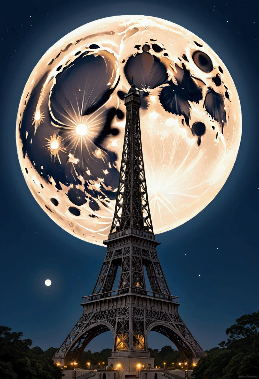 Spectacular full moon