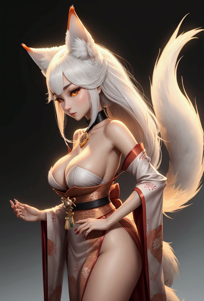 kitsune shaped like a beautiful woman