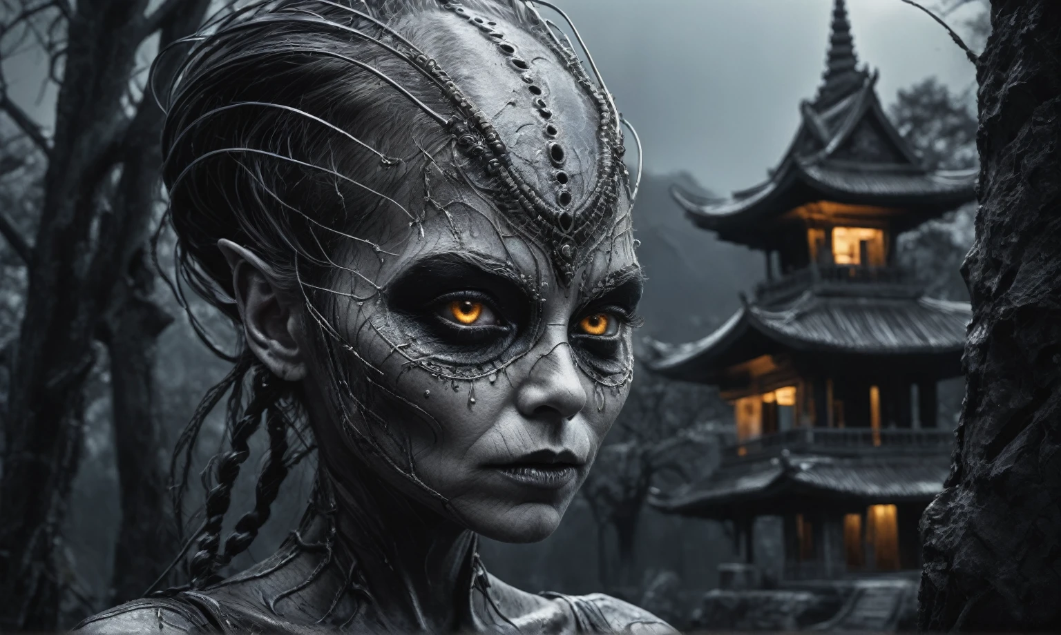 graphite old witch,after a psychiatric clinic,battlefield,winter,intricate landscape,slate grey atmosphere,glare eyes,film grain,dramatic light,woods,luminous eyes,extremely detailed, [night landscape],masterpiece,intricate details,faded,eyes extremely detailed, high detailed eyes,16k resolution,RAW, Nikon Z9,full-body-shot,Vview from height,full body length shot,vampire,babygirl,native african,lovely face,jealous,another world,ring of truth,French Braid with a Twist,4k resolution,RAW, Nikon Z9,by jimmy chin,view from height,lesbians babygirl 10 yo,pretty face,eyebrow up,full body shot,ominous landscape,glate gray atmosphere,by art Simon Stalenhag,Nicola Samori,(((Wangechi Mutu))),prime colors,Lisa Frank,urban,extremely detailed, [night],masterpiece,intricate details,fade,brazilian carnival,niobium lather,Angkor Wat of Cambodia,Las Salinas de Torrevieja of Spain,"(The best lighting, dark, dramatic),(alien almost skull fetus, Hellraiser, Scars, , sexy, brain, a rat inside the head, terror.),(perl-white eyes, calaveras). morning light.
