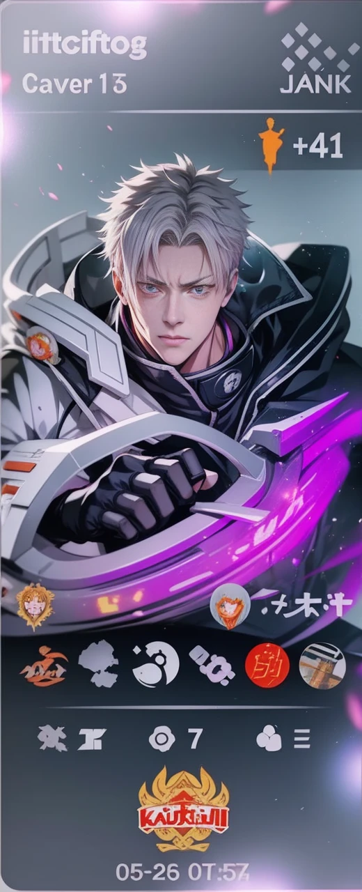Yuji Itadori Character from Anime Jujutsu Kaisen, Realistic Anime style, Handsome boy, Jujutsu uniform, Pink short hair, orange eyes, Background Jujutsu High School