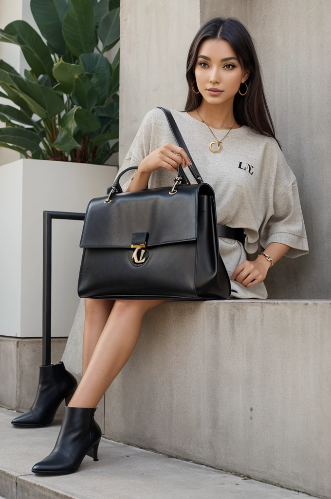 I want to create logo for my company, brand name is Louv, the company is about Luxury vegan leather bags, and letter L would be the main thing in logo