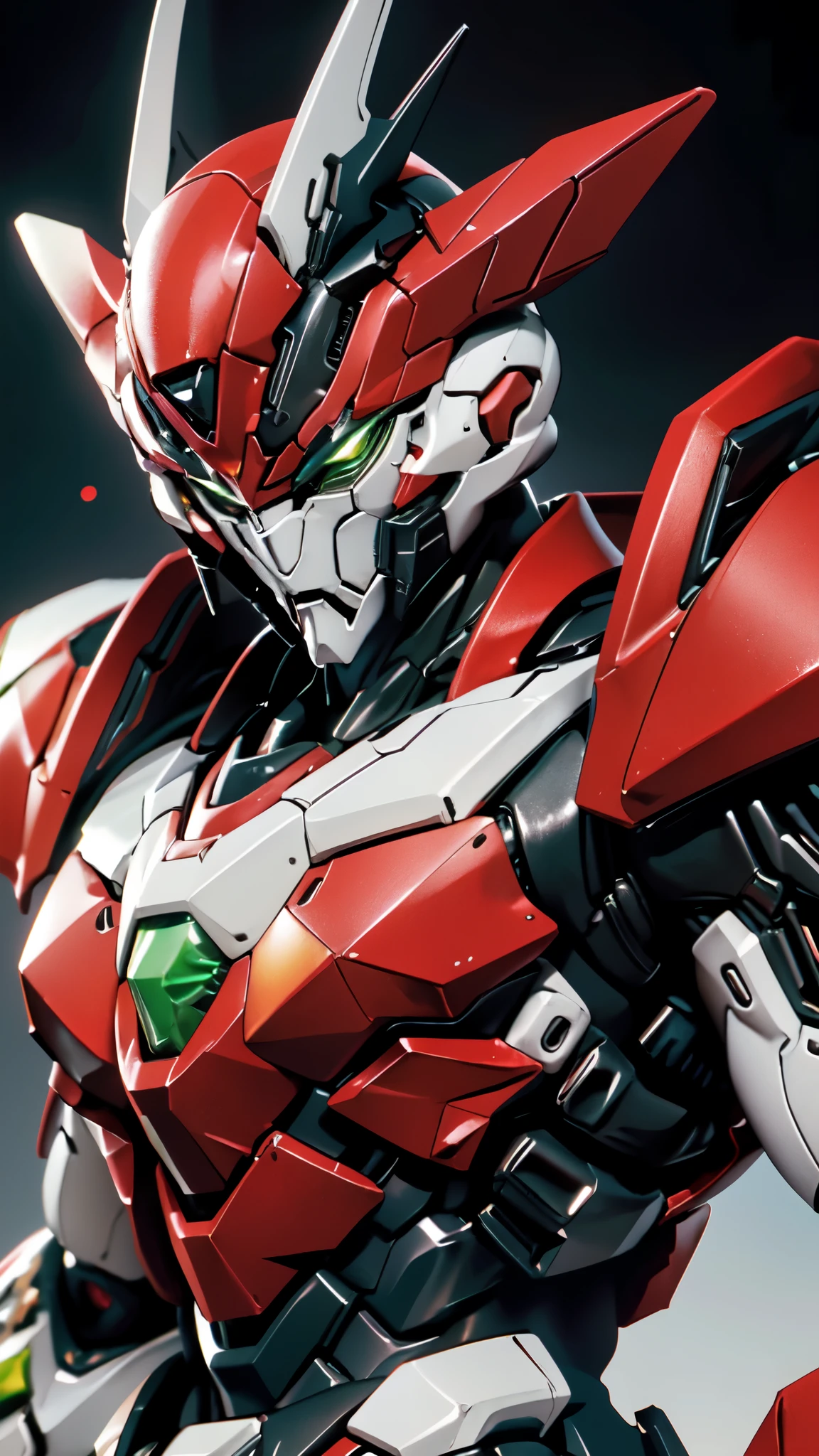(masterpiece:1.5, best quality:1.5, extremely delicate:1.5, foreshortening:1.5, dynamic angle:1.5), a man wearing a full-face helmet, a fantasy-style biotech armored combat suit, green eyes, (a composite layered chest armor), fully enclosed shoulder guards, matching arm and leg guards, belt of Neon circuit, (the color scheme is primarily white with red green accents), the design balances heavy with agility, a high-tech bio-mecha armor, (Armor Concept Inspired by neon Cyberpunk, stand on the top of a skyscraper in a futuristic sci-fi city), this character embodies a finely crafted fantasy-surreal style armored hero in anime style, exquisite and mature manga art style, (element, plasma, energy, the armor glows), ((male:1.5)), metallic, high definition, highres, ultra-detailed, ultra-fine painting, professional, perfect body proportions, golden ratio, anatomically correct, symmetrical face, extremely detailed eyes and face, high quality eyes, creativity, RAW photo, UHD, 32k, Natural light, cinematic lighting, masterpiece-anatomy-perfect