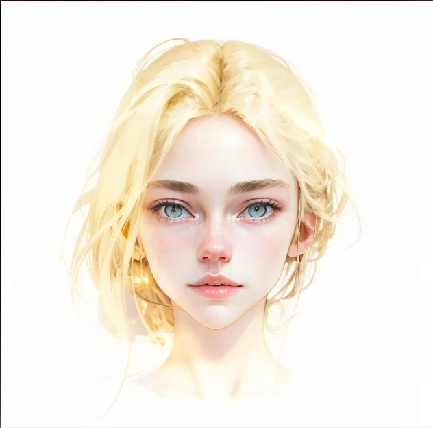 Beautiful blonde, glowing eyes, goddess, sexy lips, masterpiece, sensual