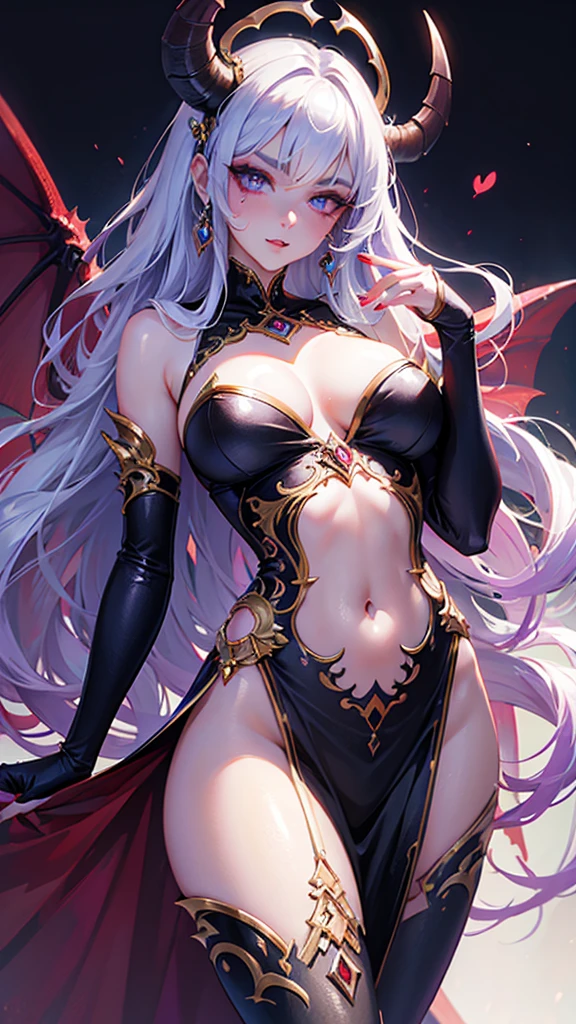 ((highest quality)), ((masterpiece)), (be familiar with), charming succubus, mysterious beauty, perched above the clouds, (fantasy illustration:1.3), captivating gaze, seductive pose, delicate wings, Otherworldly charm, mysterious sky, (Luis Royo:1.2), (Yoshitaka Amano:1.1), Moonlight night, soft colors, (be familiar with cloudscape:1.3), (High resolution:1.2)