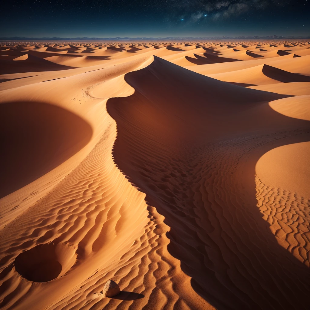 Magic Desert at Night