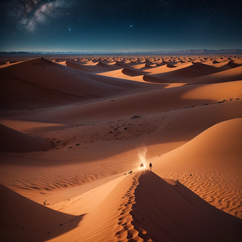 Magic Desert at Night