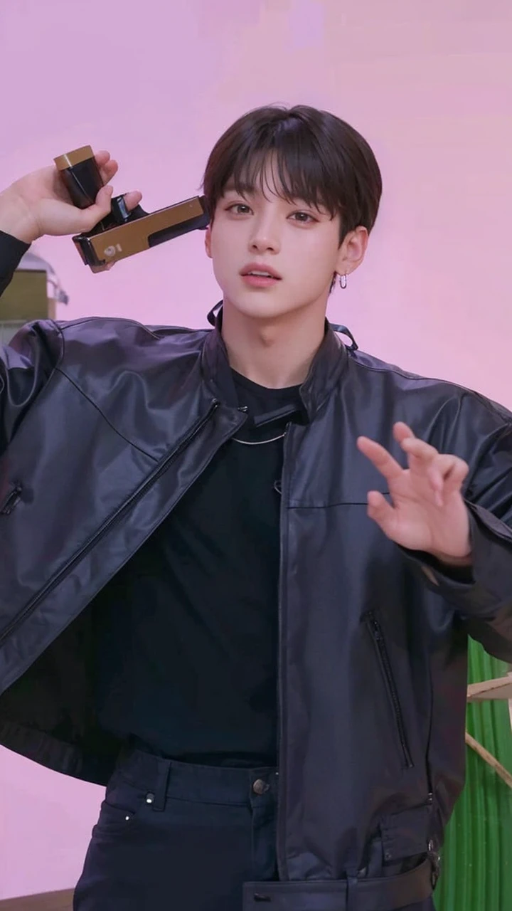 Jungkook 21 years old, defined body. 