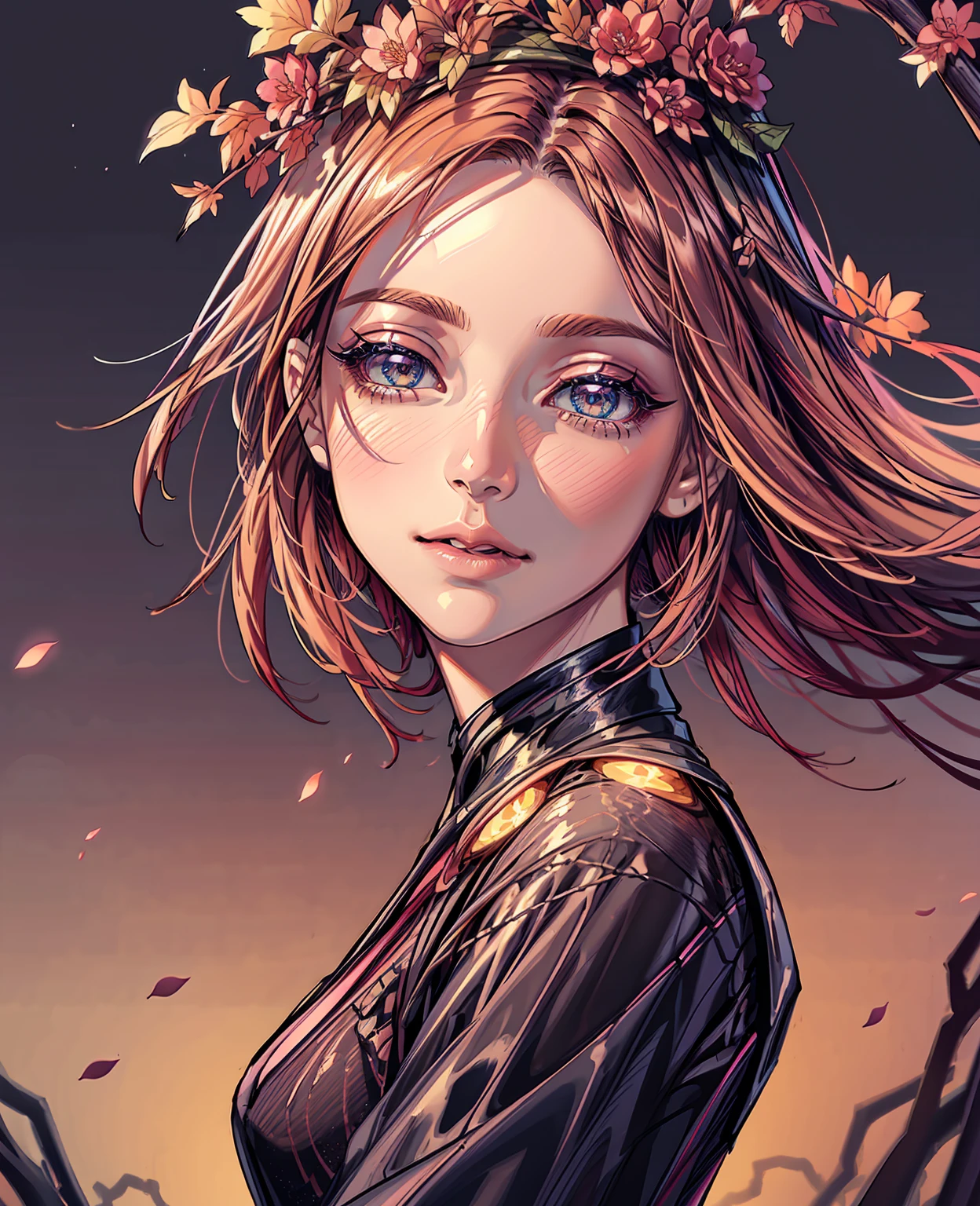 beautiful detailed eyes, beautiful detailed lips, extremely detailed eyes and face, long eyelashes, 1girl, oil painting, mystical garden, sakura trees, glowing fireflies, vibrant colors, dramatic lighting, cinematic composition, masterpiece, best quality, 8k, ultra-detailed, photorealistic