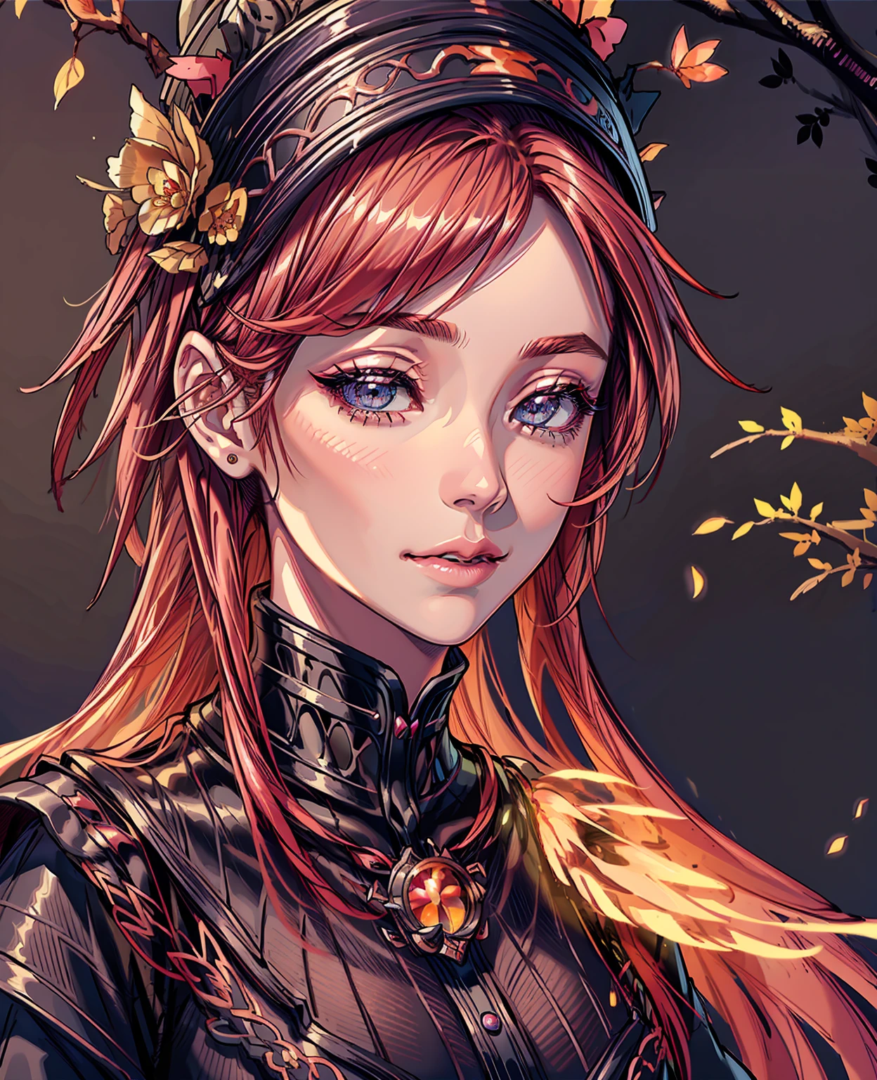 beautiful detailed eyes, beautiful detailed lips, extremely detailed eyes and face, long eyelashes, 1girl, oil painting, mystical garden, sakura trees, glowing fireflies, vibrant colors, dramatic lighting, cinematic composition, masterpiece, best quality, 8k, ultra-detailed, photorealistic