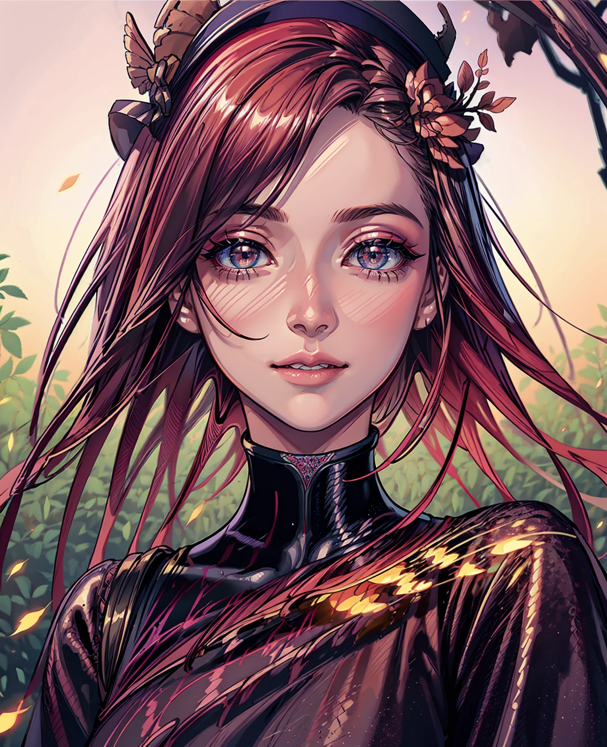 beautiful detailed eyes, beautiful detailed lips, extremely detailed eyes and face, long eyelashes, 1girl, oil painting, mystical garden, sakura trees, glowing fireflies, vibrant colors, dramatic lighting, cinematic composition, masterpiece, best quality, 8k, ultra-detailed, photorealistic