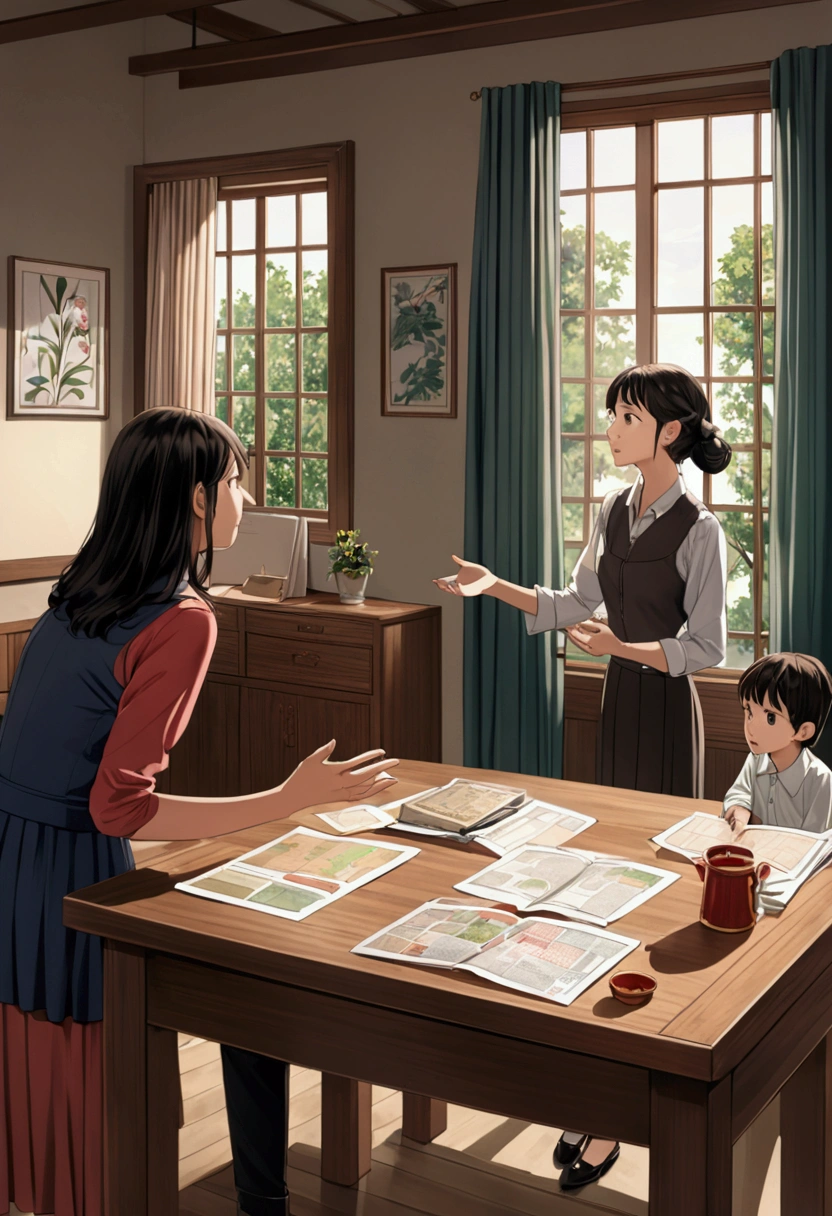 A scene where the receives information from the parents to raise awareness of risks