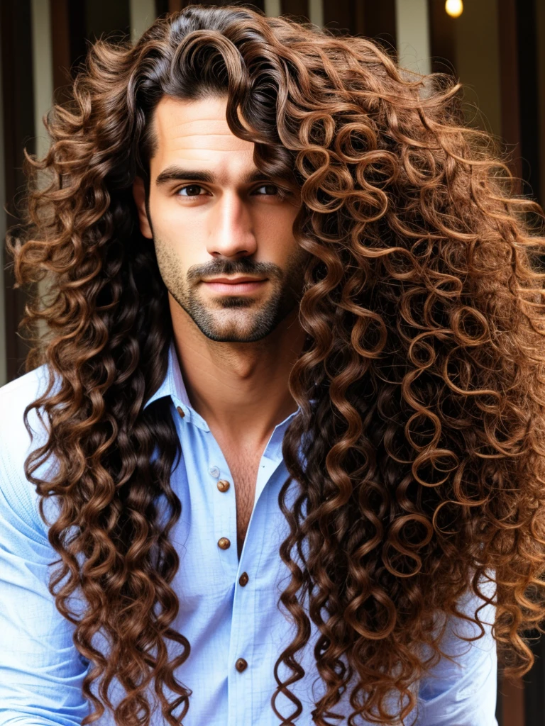 detailed man with long curly hair, duke's clothing, ornate and elaborate clothing, high-quality portrait, cinematic lighting, oil painting, Masterpiece artwork, (best qualityer, 4K, 8k, high resolution, Masterpiece artwork: 1.2), ultra detali, (realisitic, fotorrealisitic, foto-realisitic: 1.37)"