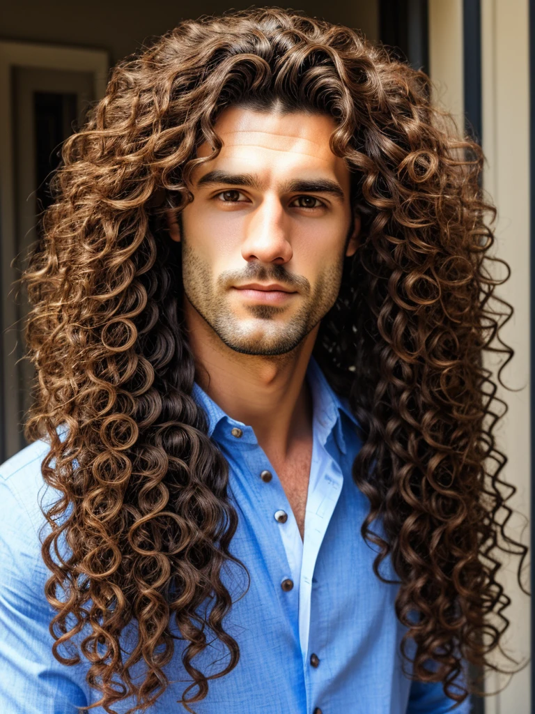 detailed man with long curly hair, duke&#39;s clothing, ornate and elaborate clothing, high-quality portrait, cinematic lighting, oil painting, Masterpiece artwork, (best qualityer, 4K, 8k, high resolution, Masterpiece artwork: 1.2), ultra detali, (realisitic, fotorrealisitic, foto-realisitic: 1.37)"