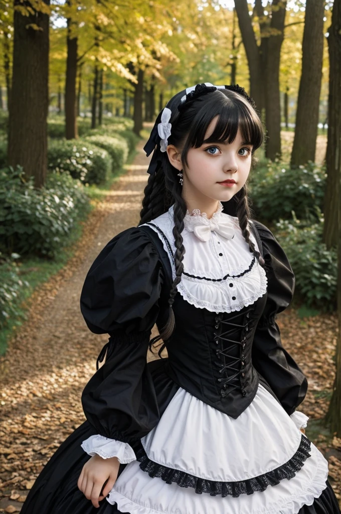 One girl、Gothic ta、high twintails