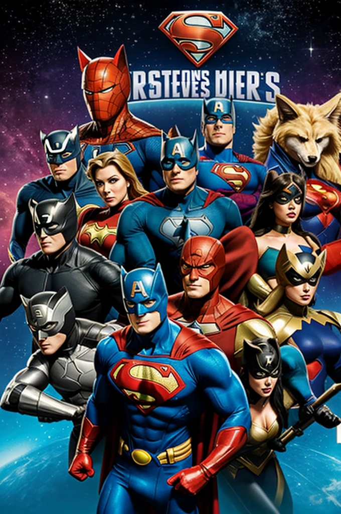 A group of animated superheroes who have the costumes of famous superheroes but who are animals
