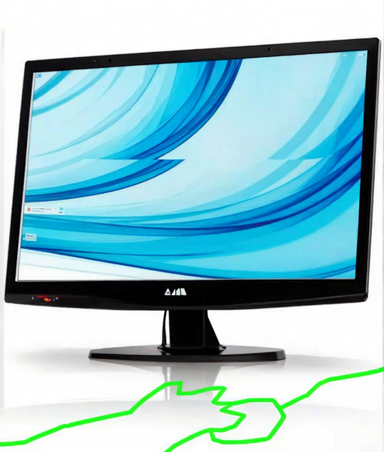 a black computer monitor