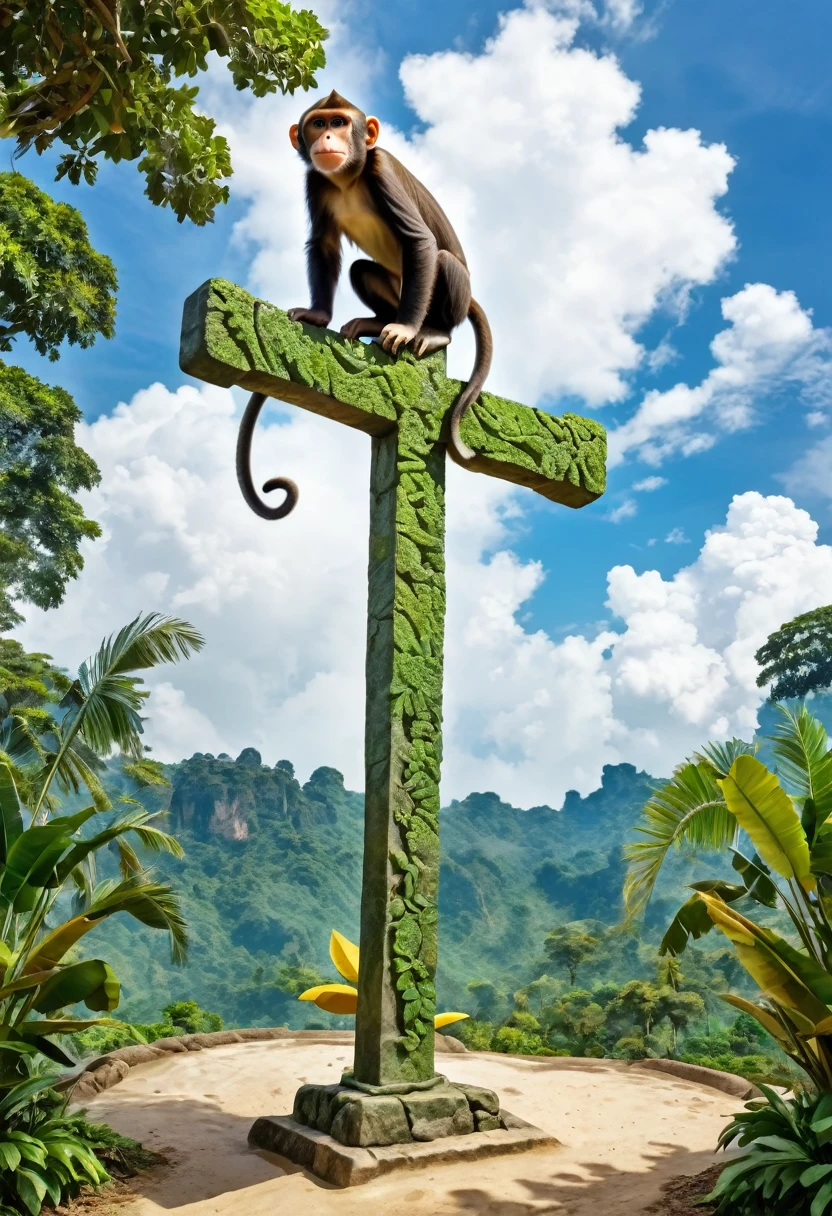 dinosaur and monkey cross