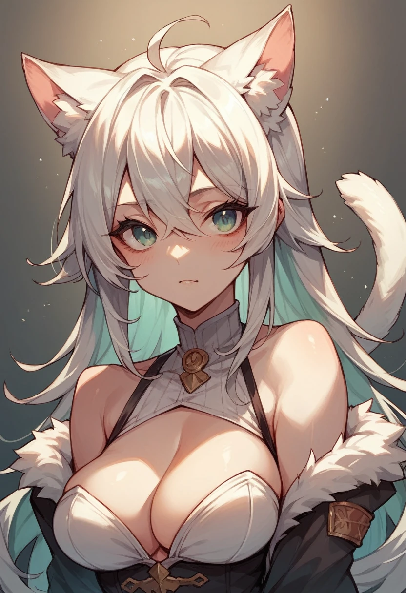 create an anime character with cat ears