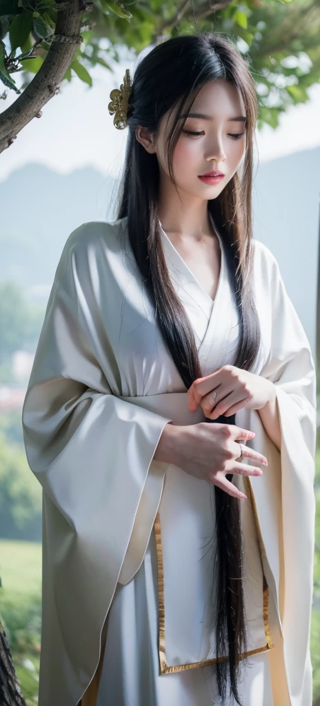 masterpiece, best quality, (extremely detailed CG unity 8k wallpaper), (best quality), (best illustration), (best shadow), (1girl:1.3),solo,__body-parts__,
official art, unity 8k wallpaper, ultra detailed, beautiful and aesthetic, beautiful, masterpiece, best quality,Fantastical Atmosphere, Calming Palette, Tranquil Mood, Soft Shading,
Miko priestess, charm spell, talisman familiar, shrine maiden duties,