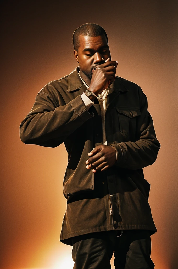 generates an image of Kanye with diarrhea while crying