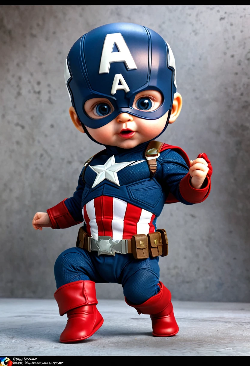 capitan america, funny, 3D