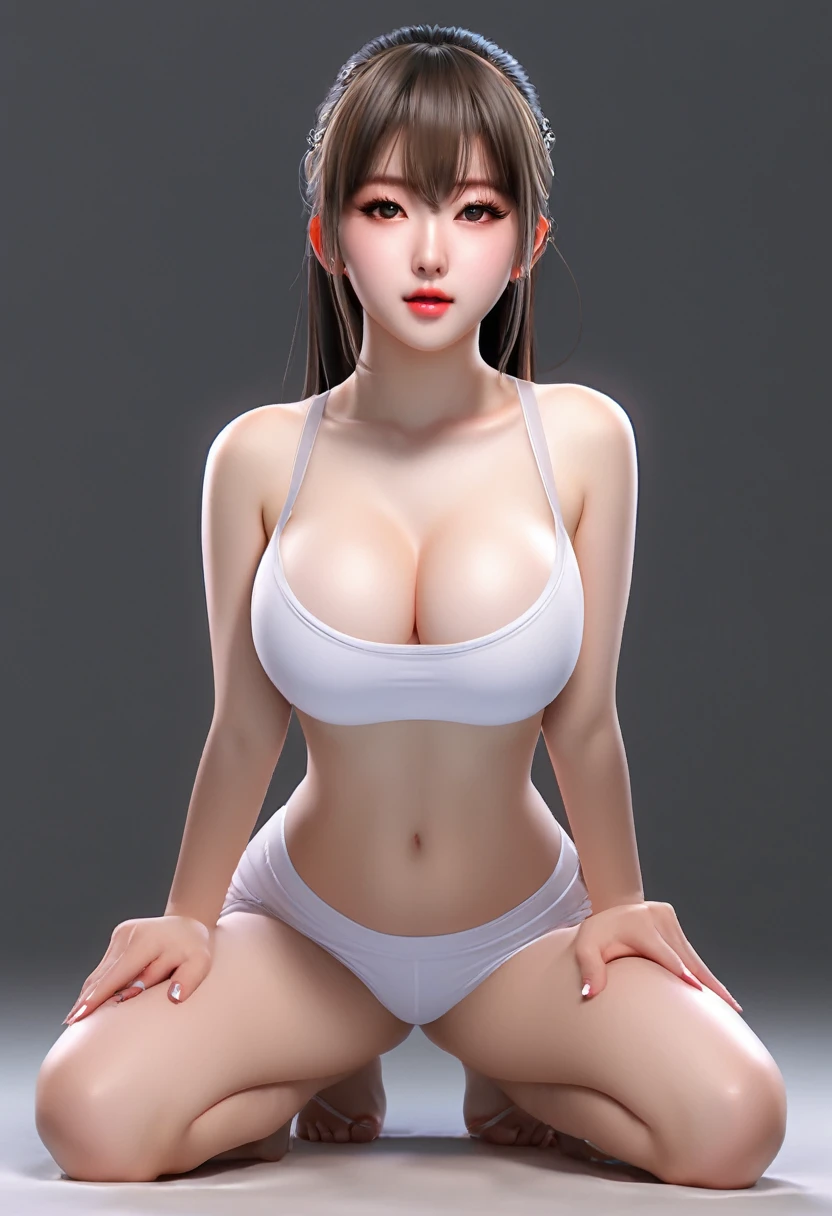 A highly detailed hyper-realistic anime style girl kneeling, no panties, anus clearly visible, cleanly shaved pussy, moaning in pleasure, beautiful detailed eyes, beautiful detailed lips, extremely detailed face and eyes, long eyelashes, beautiful detailed body, intricate details, (best quality,4k,8k,highres,masterpiece:1.2),ultra-detailed,(realistic,photorealistic,photo-realistic:1.37),studio lighting,vivid colors,dramatic lighting