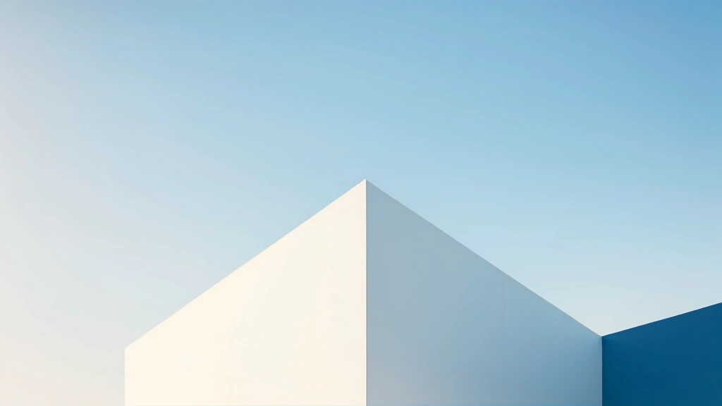 Vibrant corporate iconography, precision-crafted from a minimalist photography style, evoking the sleek modernity, set against a brilliant sky blue background, exuding professionalism and forward-thinking ideology, with subtle, gradient shadows accentuating the subjects' geometric forms, surrounded by airy negative space, imbuing a sense of clarity and precision, while warm golden accents add a touch of sophistication, inviting the viewer to pivot towards a brighter future.