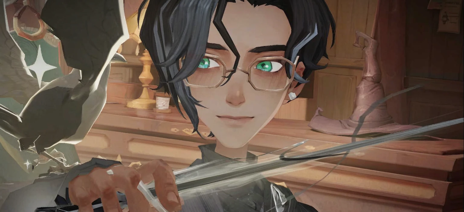 1boy. Dark skin, black hair, green eyes.