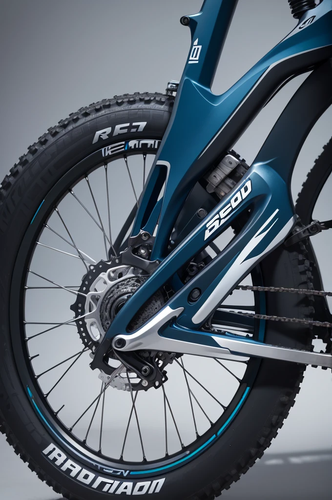 Rear derailleur of a mountain bike in futuristic style, very detailed 