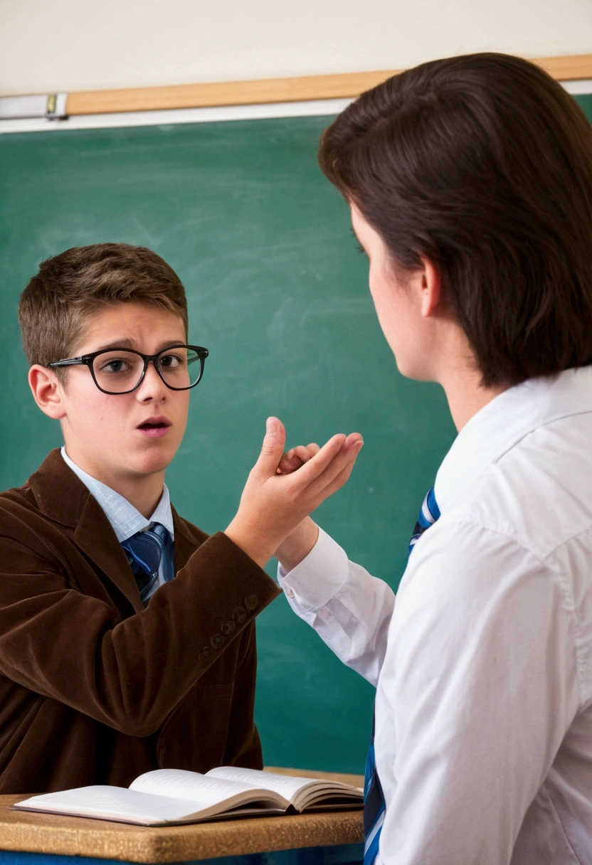 a student humiliating the teacher