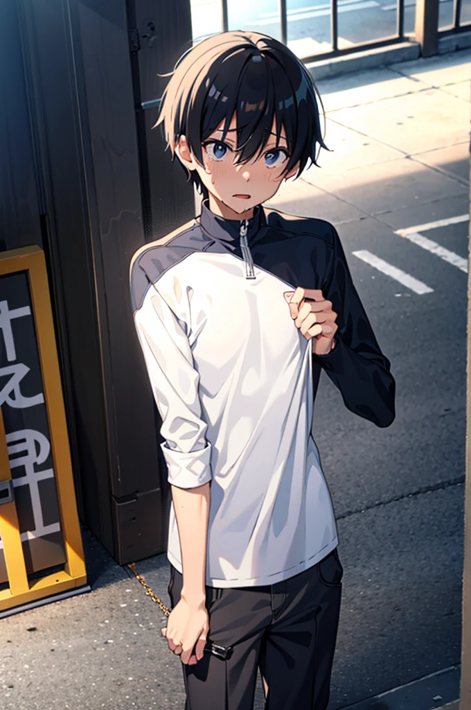 The culprit is God,神の見えざるhand,,,,,,cool,,,He was a refreshing, athletic, innocent boy.,,,boy,,,boys,,,charm,Slim figure,Japanese high school student style,,White casual clothes,,,Smooth,Skin texture,Functional beauty,youth,Vibrancy,The male protagonist,,,shine,Action,,,Before he became a grown man,daily,,Life,,Suddenly my crotch was castrated in the street,Complete castration,,Male Disqualification,,kirito,sexual excitement,,Absurd,Puzzled,,,,Masculinity?,,Breeze,Piece of bone,Natural light,face,hand,eye,blush,tears,,,Saliva,,,Urine,Accuracy,,Ultra correct,Biological,Excellent detailed anatomy,4K,8k,Highest quality,NSFW