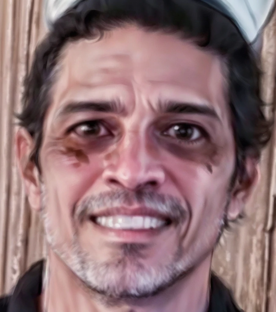 Man with white hat and black shirt, grainy photo of an ugly man, the scariest man in the world, david rios ferreira, photo of a 50-year-old white man, edu souza, icaro carvalho, smudged face, carmelo blandino, carlos samuel araya, ricardo milos