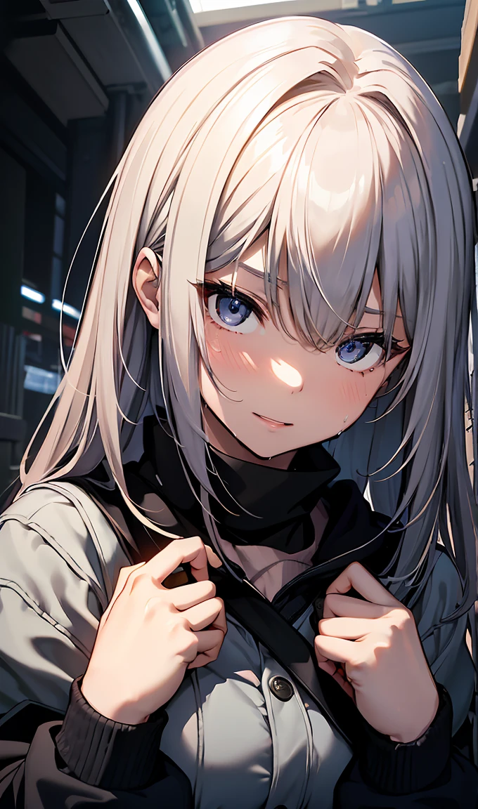 Highest品質、Highest1People Girl,high quality,A Familiared face、A Familiared eye、Familiar nose、Familiar mouth、 Beautiful expression, ((High resolution)), ((Highest品質)), Familiar, Excited face.I'I'I am very happy,), ((Skin shiny with sweat)), (school uniform:1.2、loose socks)、blonde, (Half Twin Tail)、Pure white skin:1.3, Cinema Lighting, Completely in shade,(((classroom))), Realistic lighting with shades,Please show me your whole body、Cowboy Shot、