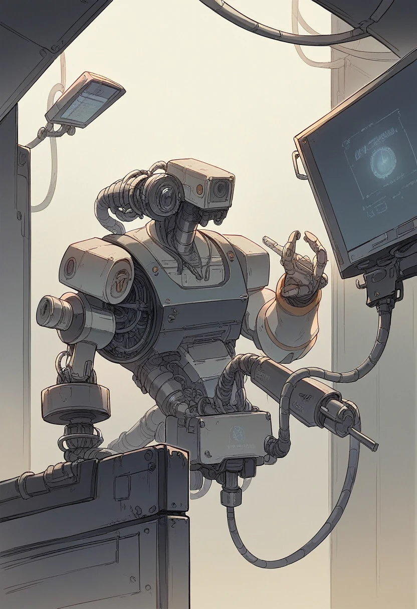 Create a picture of a modern factory where machine operators are working at different stations. Show high-tech industrial machines in operation, with digital control screens and control panels. Include a machine operator focused on adjusting the settings of a CNC (Computer Numerical Control) machine. In another part of the image, depict a quality control inspector examining a part with precise measuring tools, such as a micrometer or a digital caliper, on a well-lit, organized workbench. The environment should be clean and well-lit, highlighting the efficiency and precision of the manufacturing process.