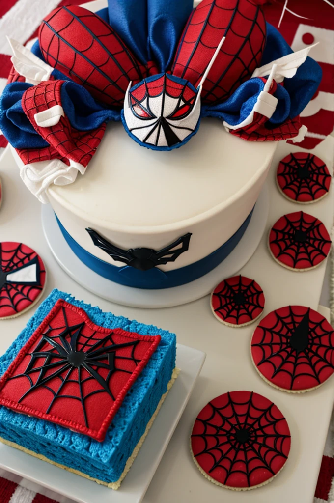 Spiderman themed baby shower