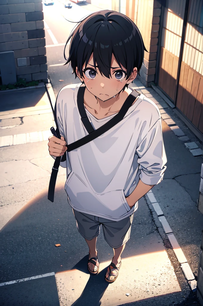 The culprit is God,神の見えざるhand,,,,,,cool,,,He was a refreshing, athletic, innocent boy.,,,boy,,,boys,,,charm,Slim figure,Japanese high school student style,,White casual clothes,,,Smooth,Skin texture,Functional beauty,youth,Vibrancy,The male protagonist,,,shine,Action,,,Absurd,Puzzled,,,,Before he became a grown man,daily,,Life,,Suddenly my crotch was castrated in the street!?,Complete castration,,Masculinity Disqualification,,kirito,sexual excitement,,Breeze,Piece of bone,Natural light,face,hand,eye,blush,tears,,,Saliva,,,Urinary incontinence,,Accuracy,,Ultra correct,Biological,Excellent detailed anatomy,4K,8k,Highest quality,ぇ?,