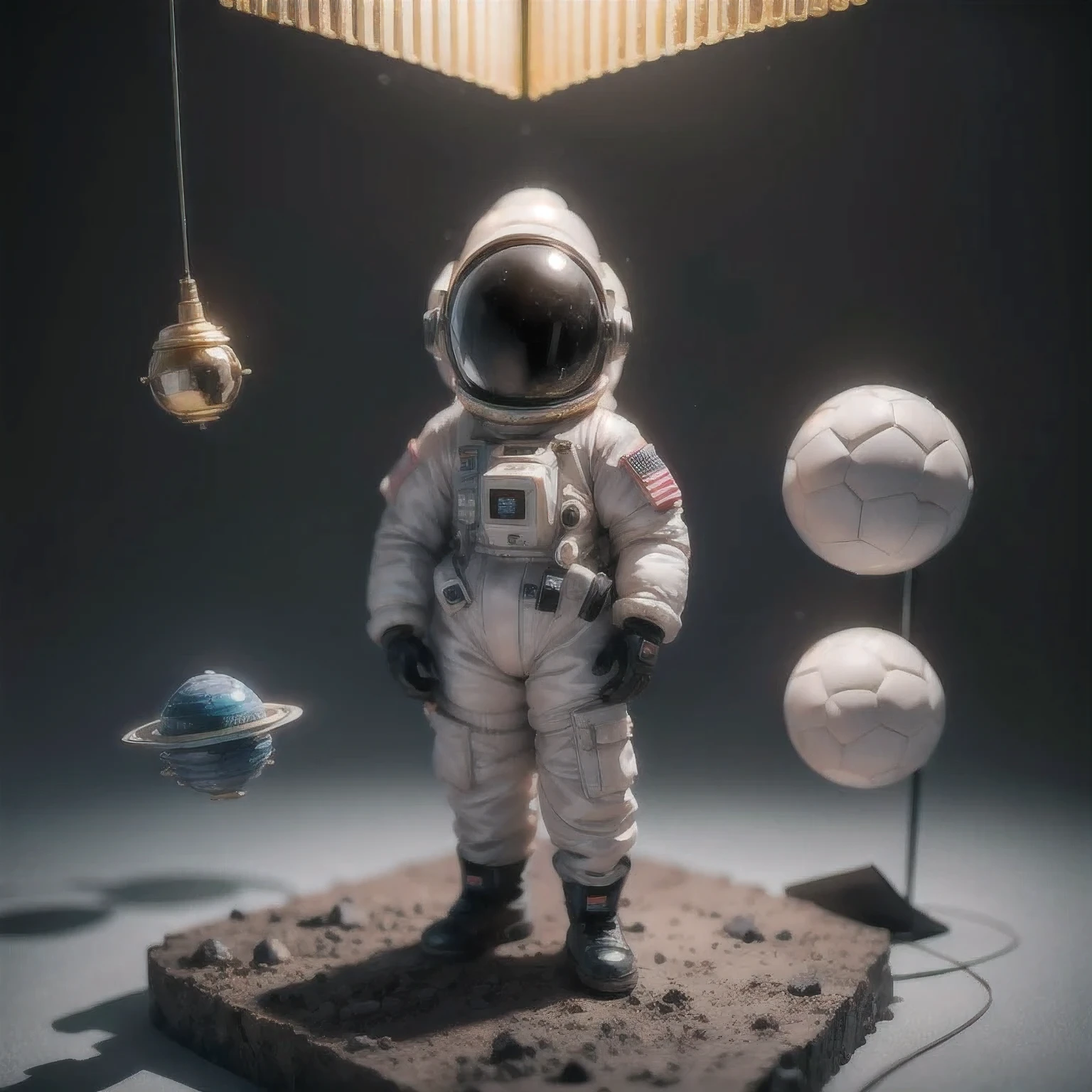 Arav astronauts standing in a building in a space suit, 3 d render beeping sounds, inspired by beeping sounds, beeping sounds. Octane Rendering, inspired by mike "beeping sounds" Winkelmann, in style of beeping sounds, arstation and beeping sounds highly, beeping sounds!!, Hexagonal Planet Space Base。，arafed astronaut in a space suit standing in a building, 3 d render beeple, inspired by Beeple, beeple. octane render, inspired by Mike "Beeple" Winkelmann, in style of beeple, arstation and beeple highly, beeple!!, hexagonal planetary space base