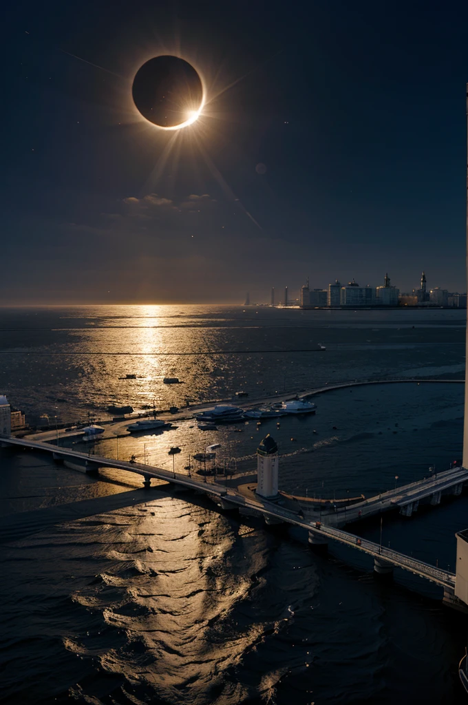 solar eclipse in st. petersburg in winter