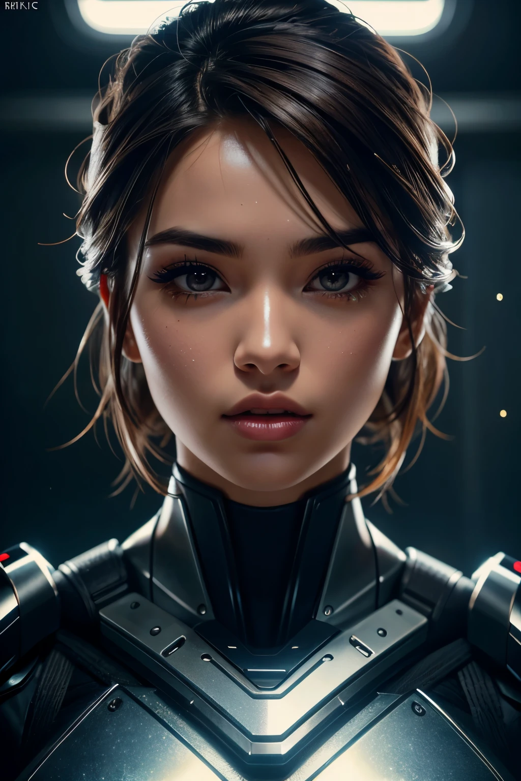 1girl, Kiriko , overwatch, reflective, glistening skin, studio, super detailed, HD, visible pores, perfect hair, very detailed hair, perfect, very beautiful, a hyper realistic, masterpiece, highly detailed, cinematic lighting, ray tracing, cinematic composition. award winning photo, high contrast, light sparkles, clear face, beautiful dark brown eyes, eyes match, perfect eyelashes