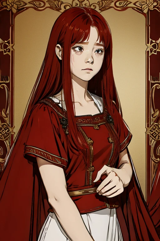 1 red hair girl crying