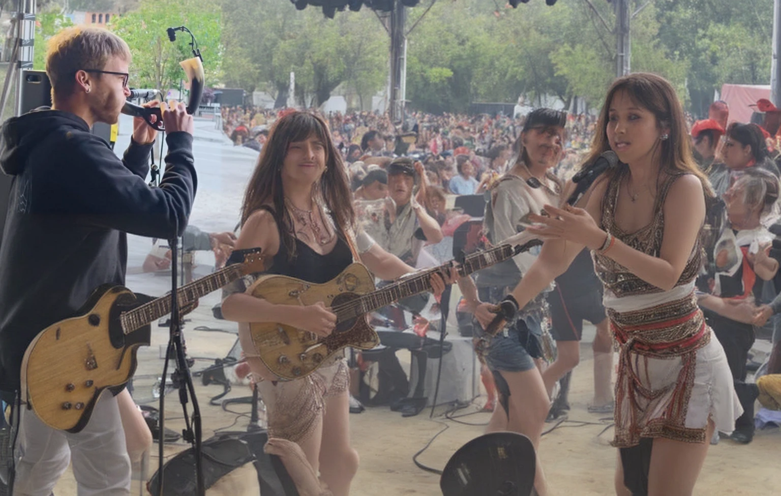 Rancheras concert in Mexico. festival. Many people