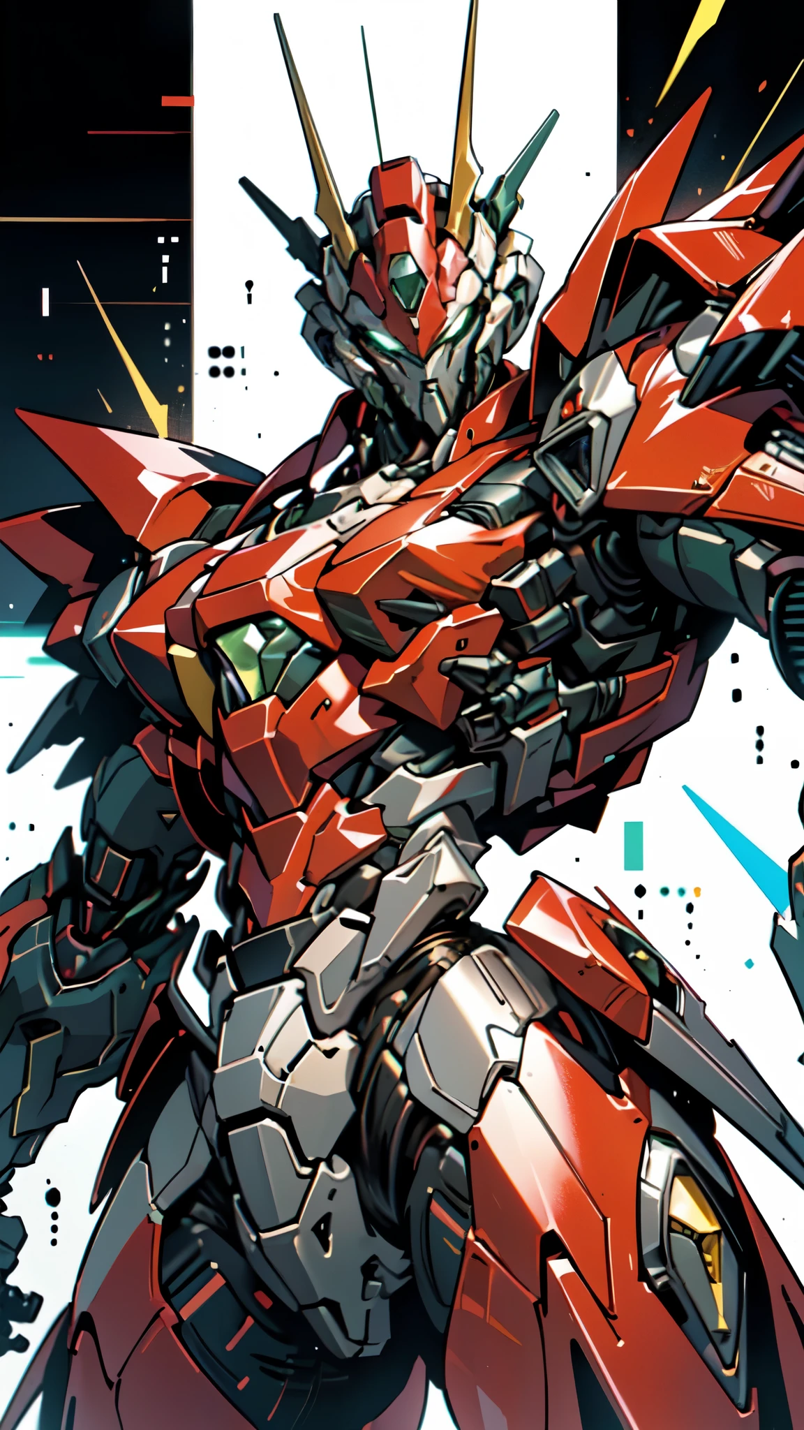 (masterpiece:1.5, best quality:1.5, extremely delicate:1.5, foreshortening:1.5, dynamic angle:1.5), a man wearing a full-face helmet, a fantasy-style biotech armored combat suit, green eyes, (a composite layered chest armor), fully enclosed shoulder guards, matching arm and leg guards, belt of Neon circuit, (the color scheme is primarily white with red green accents), the design balances heavy with agility, a high-tech bio-mecha armor, (Armor Concept Inspired by neon Cyberpunk, stand on the top of a skyscraper in a futuristic sci-fi city), this character embodies a finely crafted fantasy-surreal style armored hero in anime style, exquisite and mature manga art style, (element, plasma, energy, the armor glows), ((male:1.5)), metallic, high definition, highres, ultra-detailed, ultra-fine painting, professional, perfect body proportions, golden ratio, anatomically correct, symmetrical face, extremely detailed eyes and face, high quality eyes, creativity, RAW photo, UHD, 32k, Natural light, cinematic lighting, masterpiece-anatomy-perfect