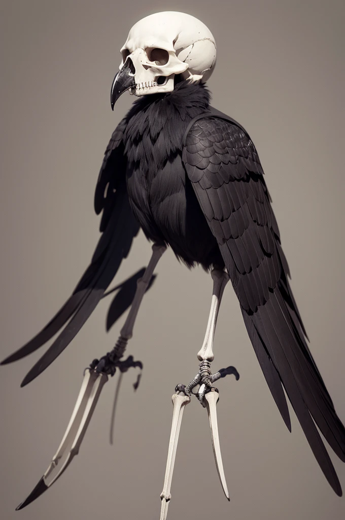 skeleton crow