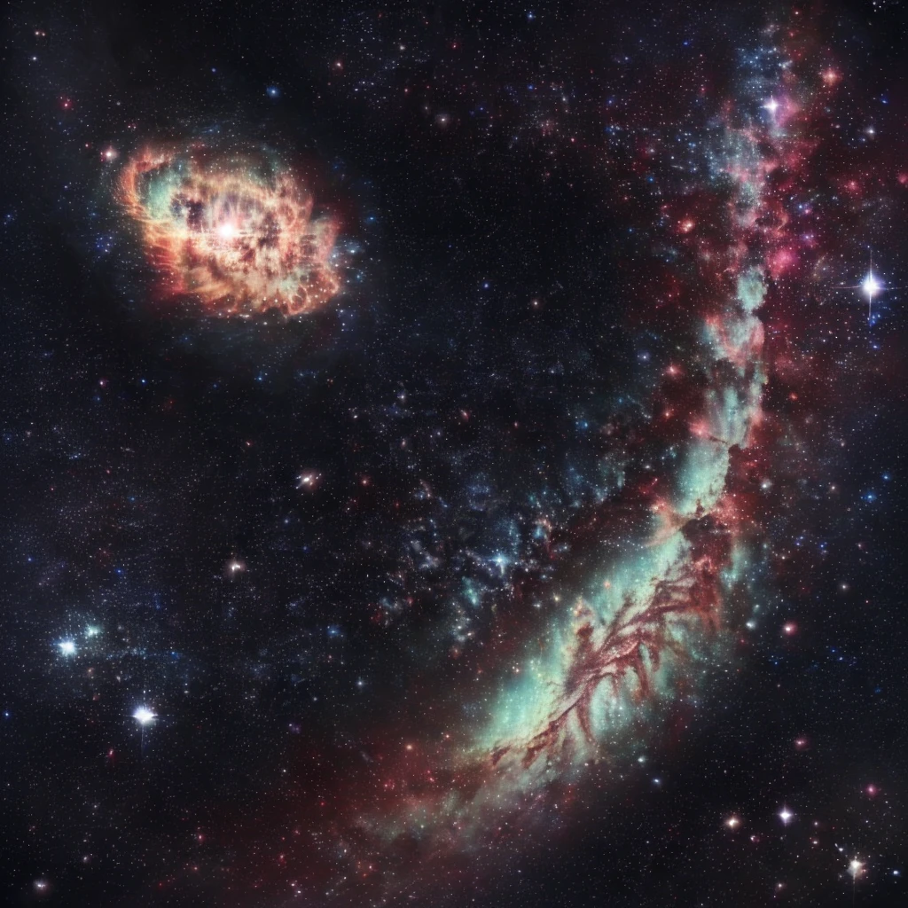 The universe with its stars, planets, galaxies and black holes