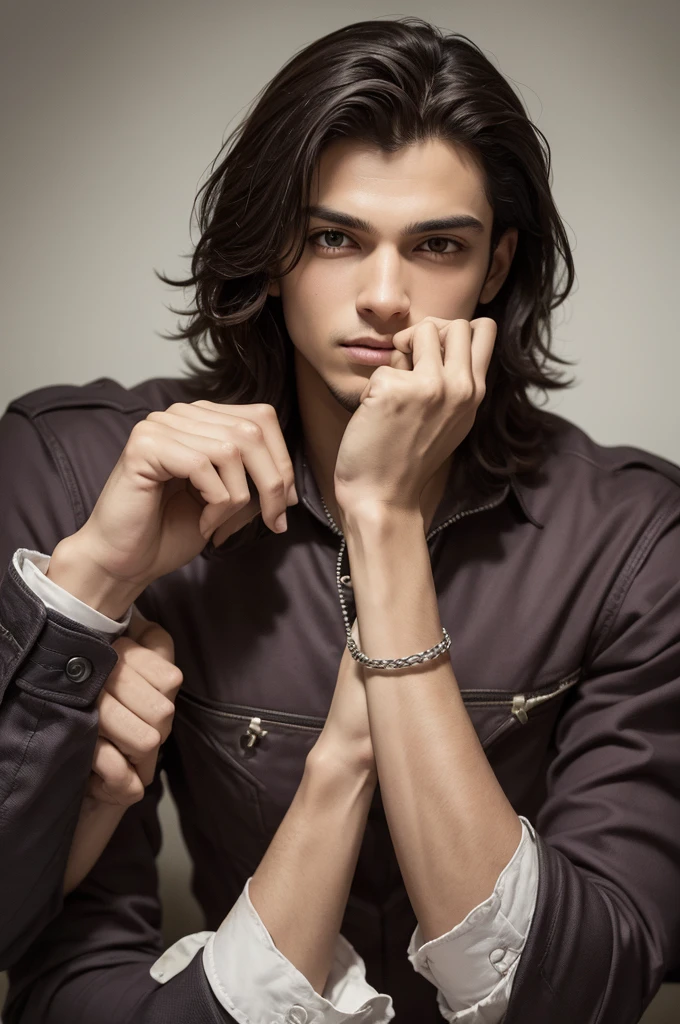 Two handcuffed hands breaking free with a sentence in the middle saying "Leonardo Galvão yours, friend your brother"