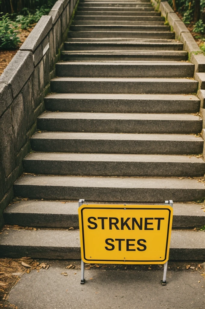 sign that says: steps to release stress