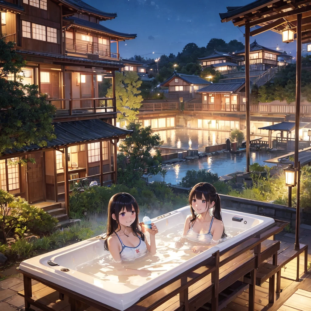 (masterpiece、Highest quality)、(Photorealistic photography)、Single image、1 picture、(日本のUnsanitary and dim地下街、Nostalgic and fantastic night view、middle School girls3People and above、地下へのstage)、(Beautiful night view、Living Style)、(Showa style、Japan favelas、Old and dirty hot spring town)、((Big bath、Underground hot spring facilities、stage))、(middle School girls3People and above、水着を着た女の子3People and above、Tank top、Panties、smile、fun)、((Unsanitary and dim))、Shady Red Light District、shaved ice、Sale of drinks、(stage、Everyone is having fun bathing)、smile、Happy schoolchildren、Perfect Anatomy
